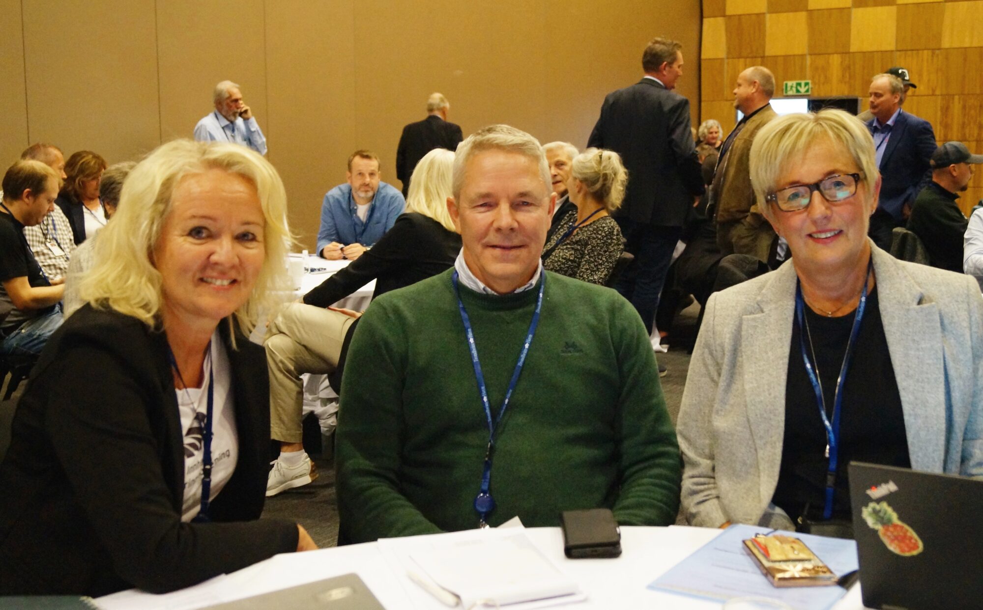 Fra venstre: Ingrid Dahl Furunes (Innherred Næringsforening), Arild Thomassen (Felleskjøpet Agri SA) og Gunn Tangstad (Steinkjer Utvikling). 