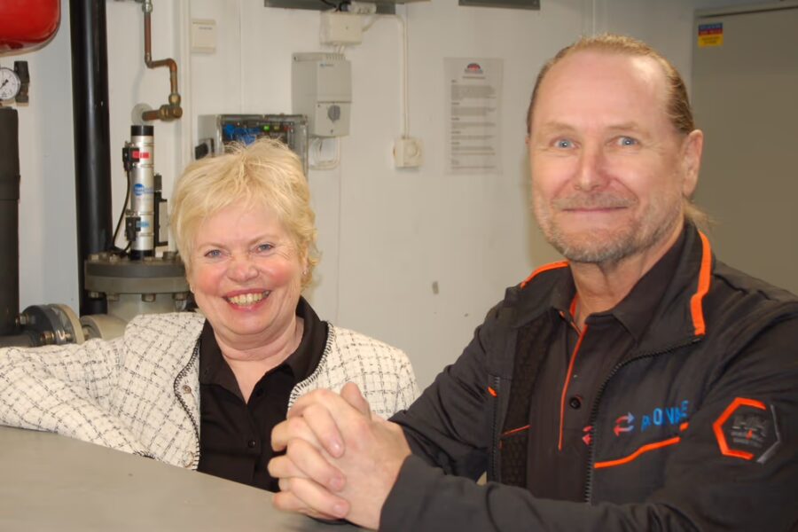 Bodil Vekseth og Frank Pettersen. Foto: LeanEnergi