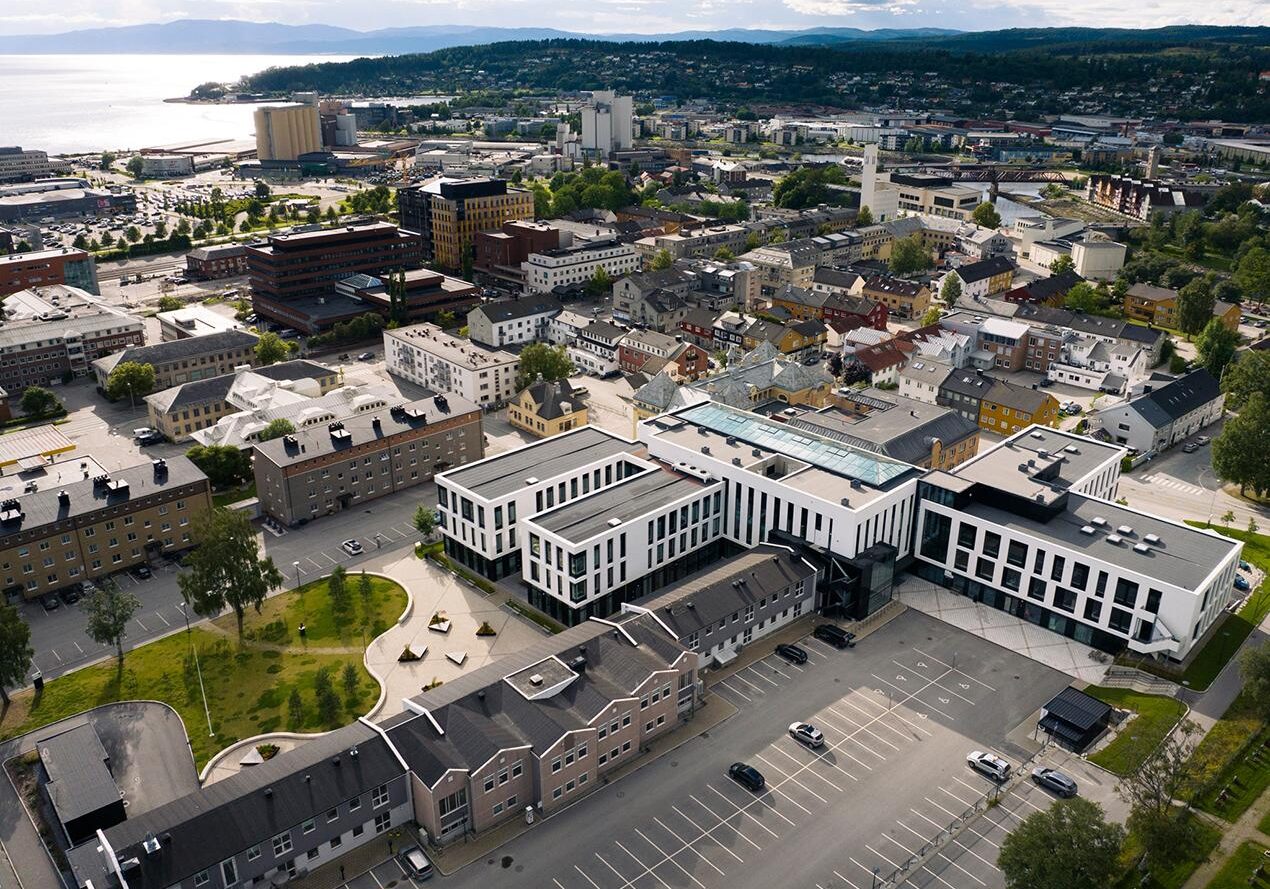 Dronebilde Steinkjer - InnoCamp_Foto_Camerat InnnoCamp i Steinkjer. En av Norges beste studentbyer