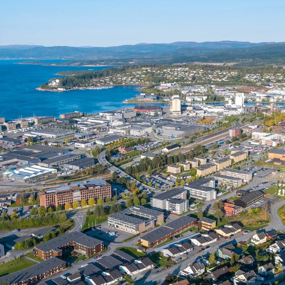 Steinkjer drone bilde